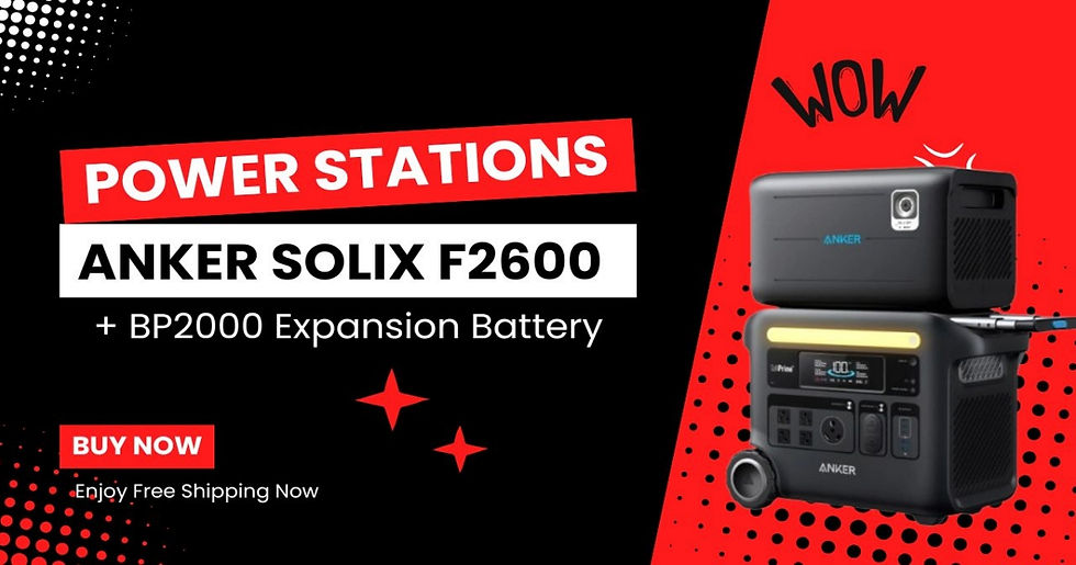 Anker SOLIX F2600 + BP2000 Expansion Battery