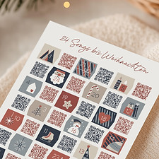 Delialiebt Musikalischer Adventskalender: 24 Lieder bis Weihnachten. Der Adventskalender besteht aus 24 QR-Codes