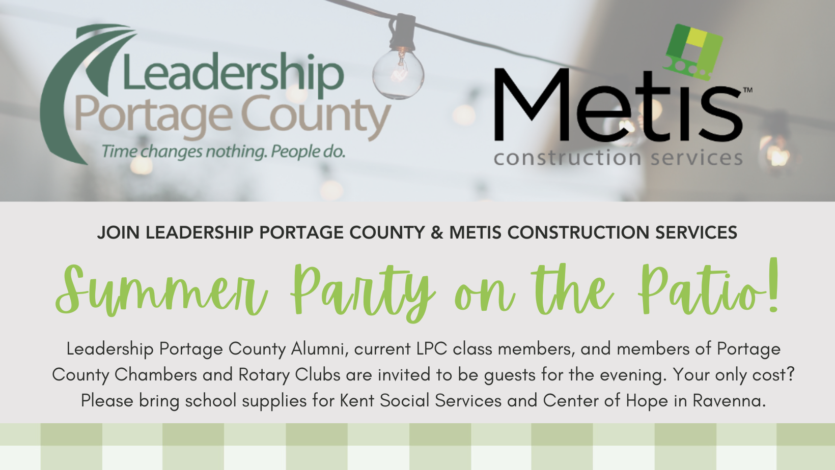 Party on the Patio at Metis Construction | Leadership Portage