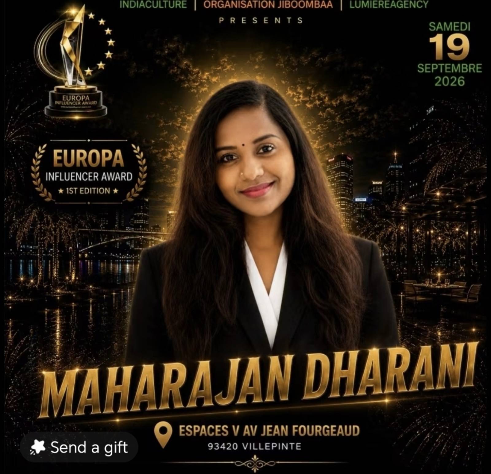 Billet Europa Influencer Award 1ère Édition - Villepinte