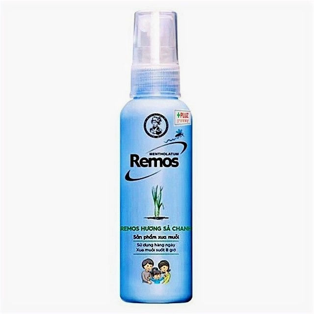 Xịt chống muỗi Remos Hương chanh sả lọ 60ml