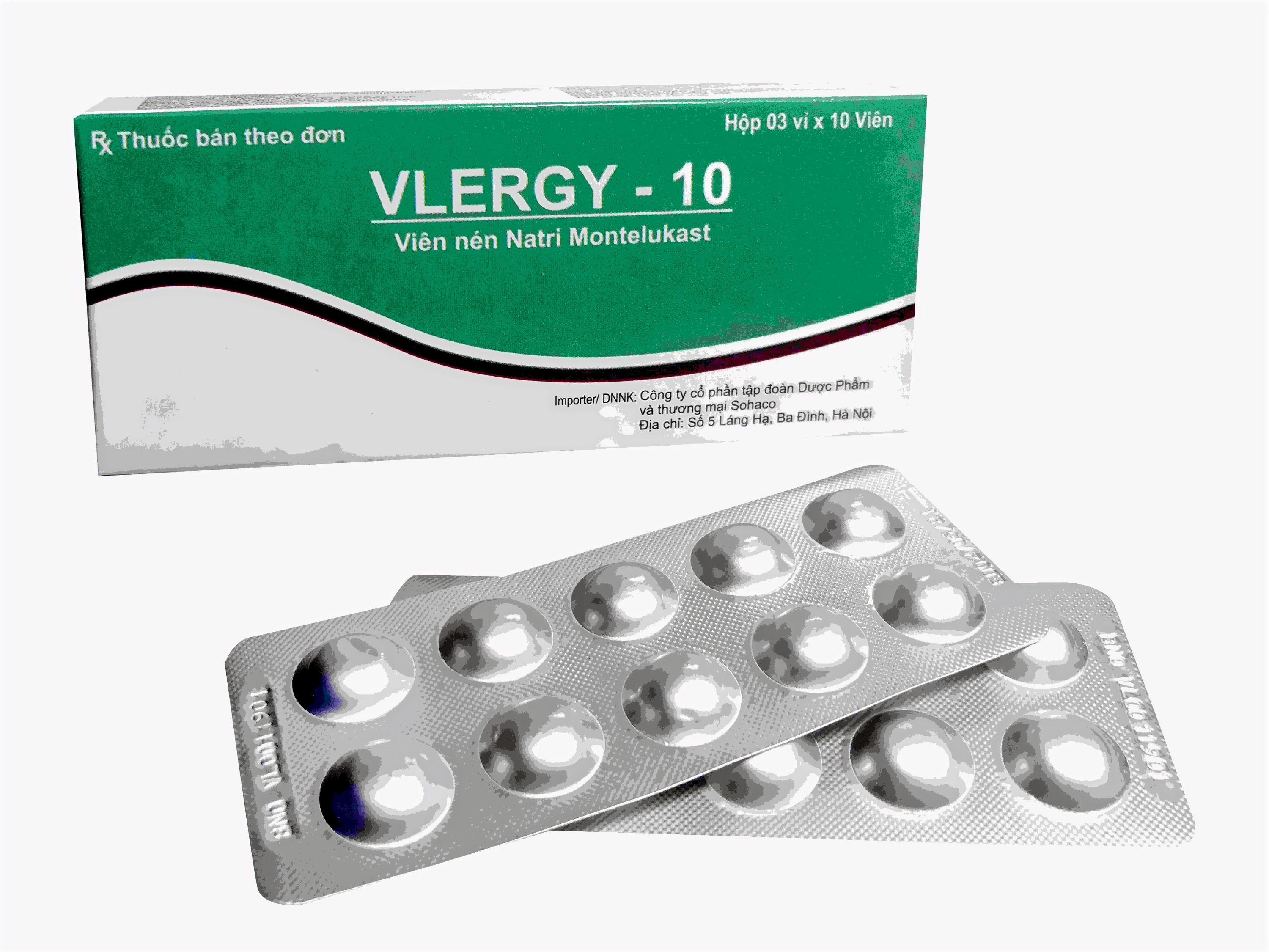 Vlergy 10mg hộp 30 viên
