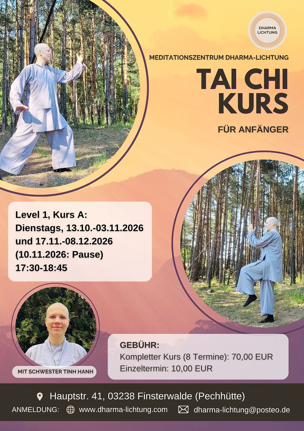 Meditatives Tai Chi Level 1, Kurs A