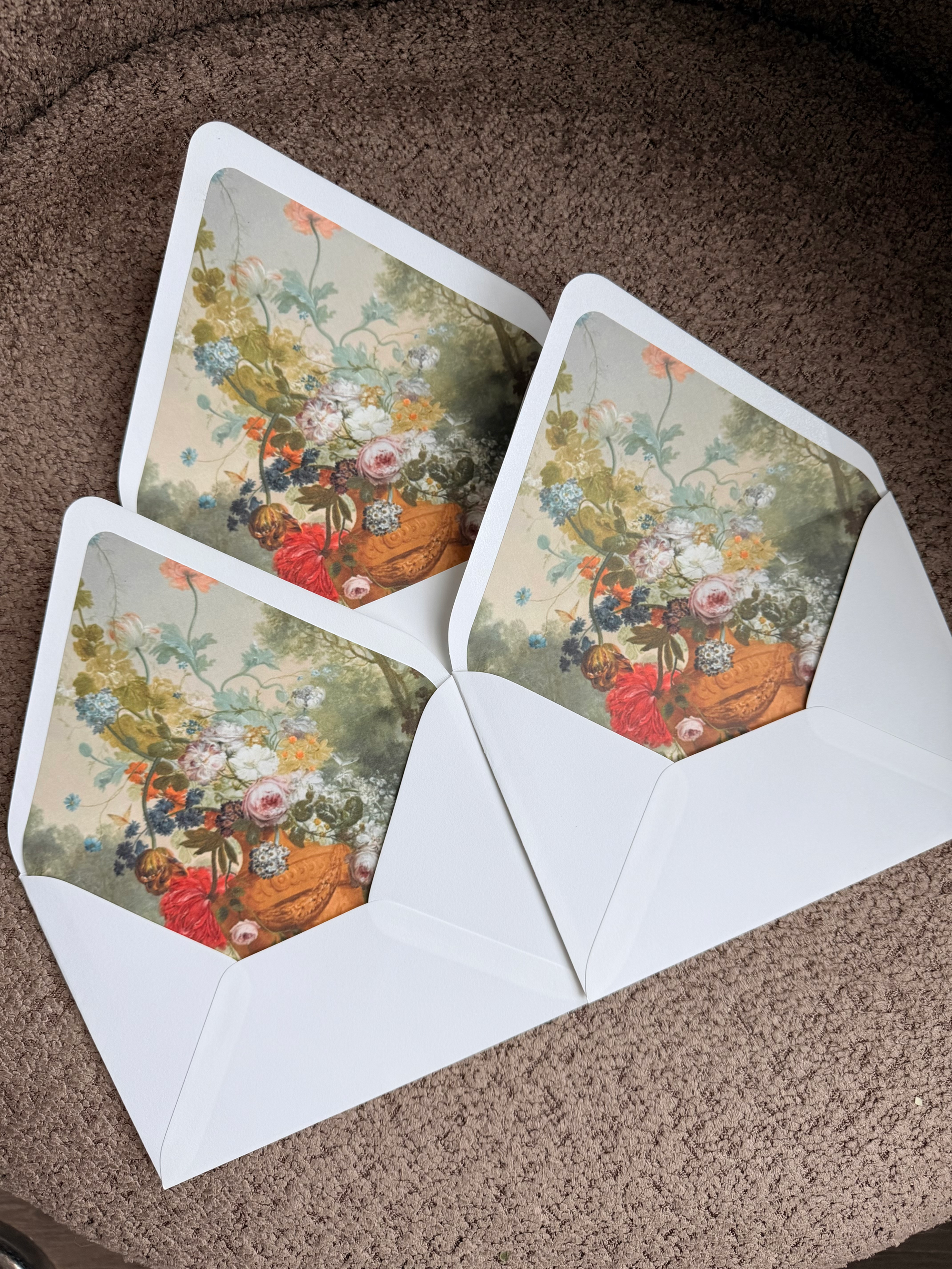 Fine Art Floral Envelope Liner