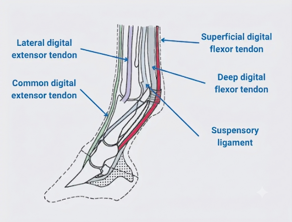 The Extensor Tendons of the Equine Forelimb and Hind Limb