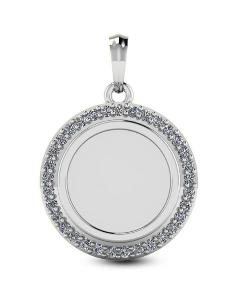 Round w/ CZ Gemstones (SH)