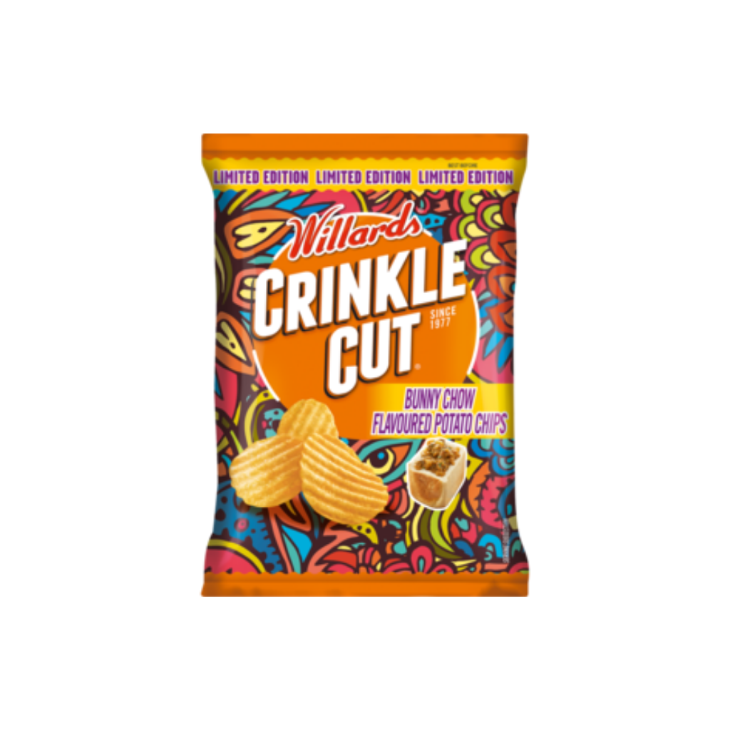 Willards Crinkles Bunny Chow Flavoured Potato Chips 125g