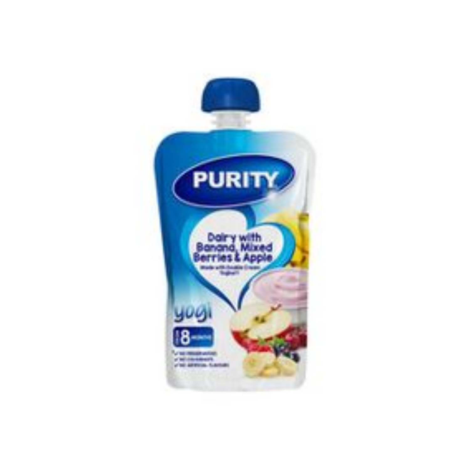 Purity Yogilicous Yoghurt Banana Mix Berry Apple 110ml