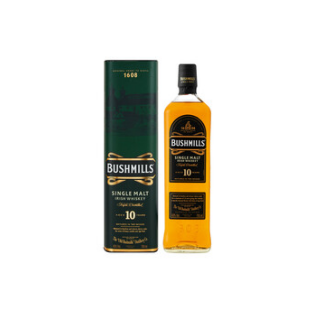 Bushmills 10 YO Single Malt Irish Whiskey (1 x 750 ml)