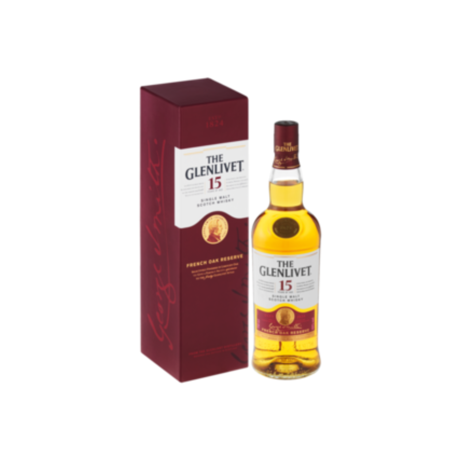 The Glenlivet 15 Year Single Malt Whisky Bottle 750ml