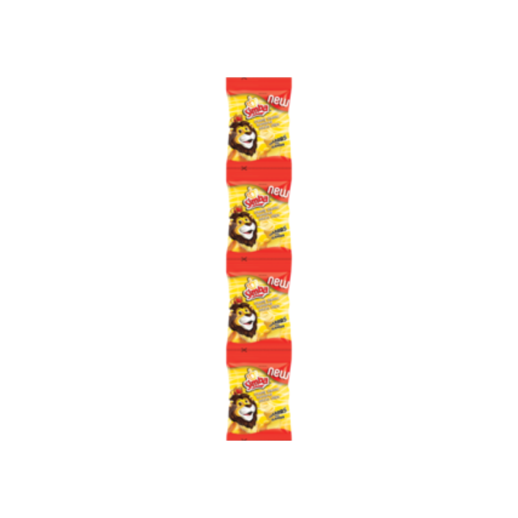 Simba Creamy Cheddar Potato Chips 4 x 25g