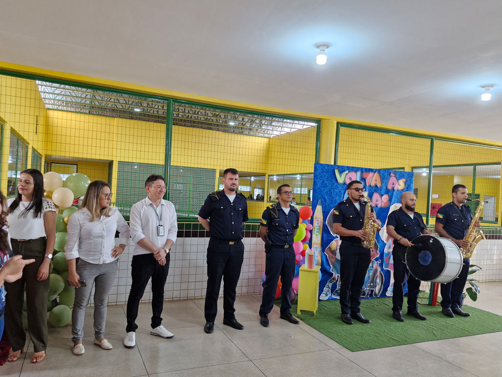 Apresentação da banda da Guarda Municipal.