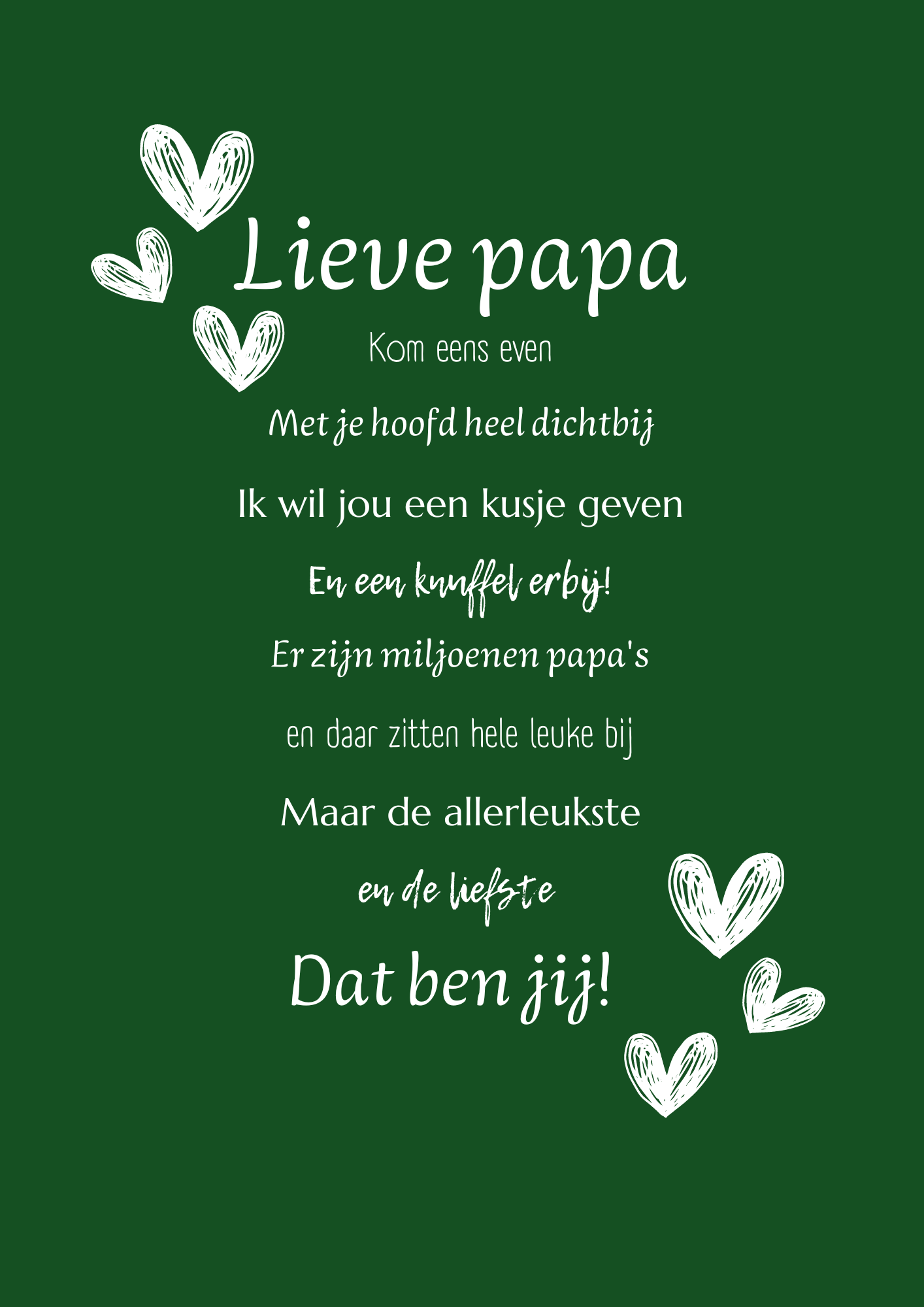 Kaart - Lieve papa