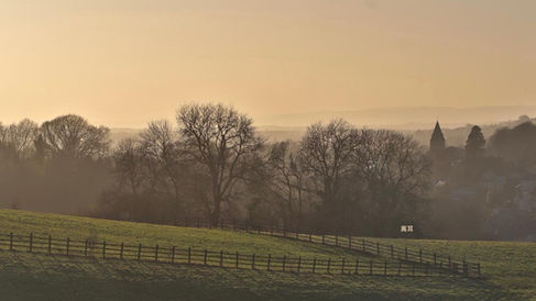 an English town called Stroud, shrouded in golden mist
