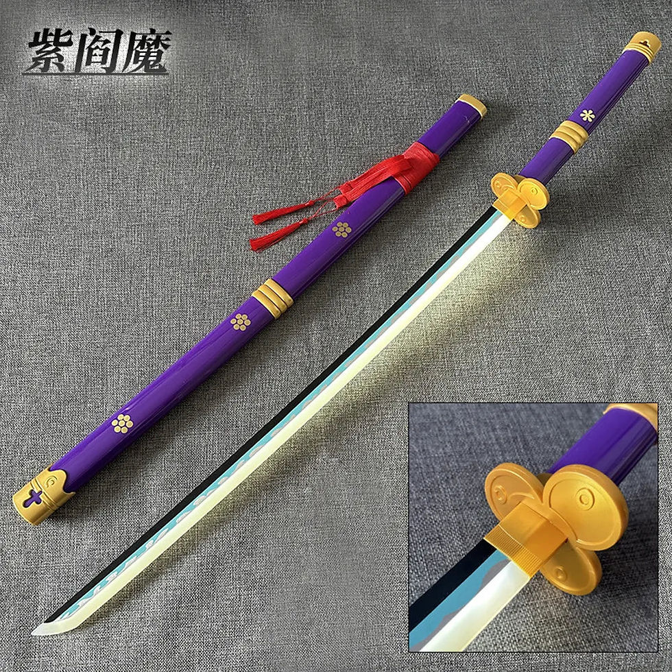 Zoro's Purple Enma Wooden LED Katana