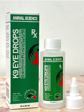 Animal Science K9 Eye Drops 60ml LEVOFLOXACIN NAPHAZOLINE HCL