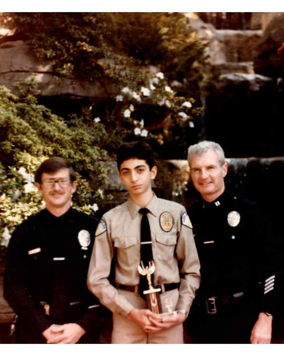 Tony at LAPD Academy ceremony