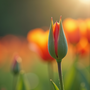 Flower bud illustrating spring