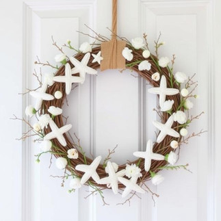 Beautiful creative door wreath