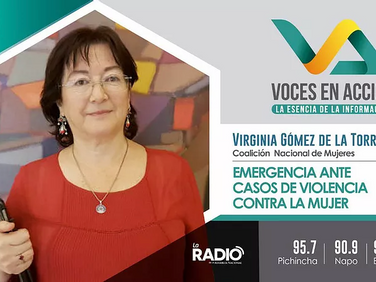 Virginia Gómez de la Torre en la Radio de la Asamblea Nacional 97.5