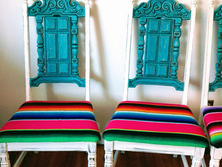 Boho shabby dining set