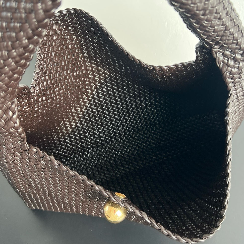 Thumbnail: BOTTEGA VENETA INTRECCIATO LEATHER TOSCA HOP SHOULDER BAG 