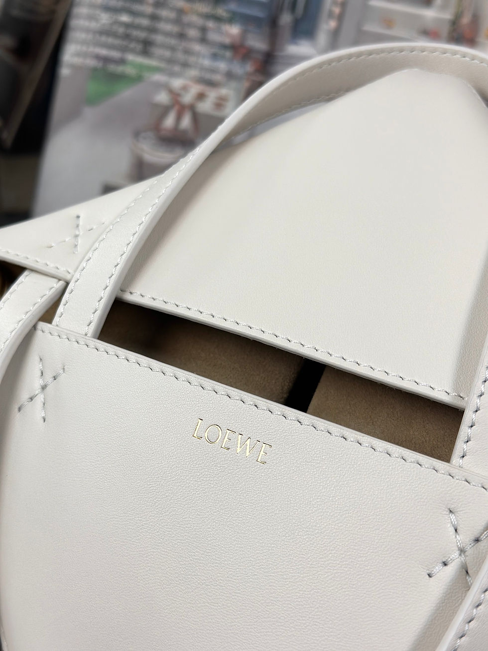 Thumbnail: LOEWE PUZZLE FOLD TOTE BAG MINI IN SHINY CALFSKIN