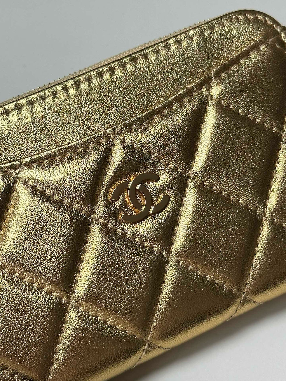 Thumbnail: CHANEL CF LAMBSKIN CARD HOLDER 