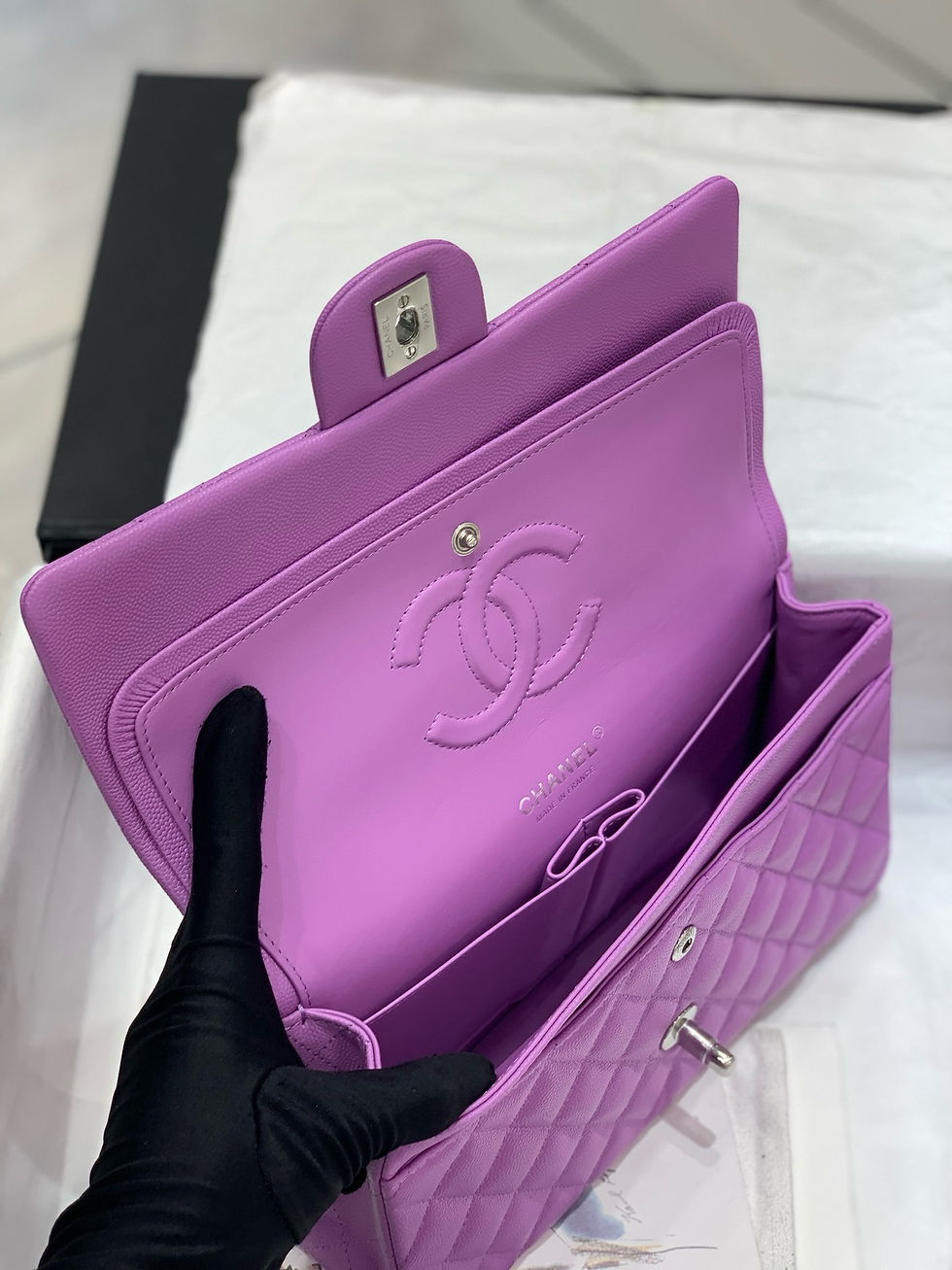 Thumbnail: CHANEL CF 25 MEDIUM CAVIAR SHW ULTIMATE BAG