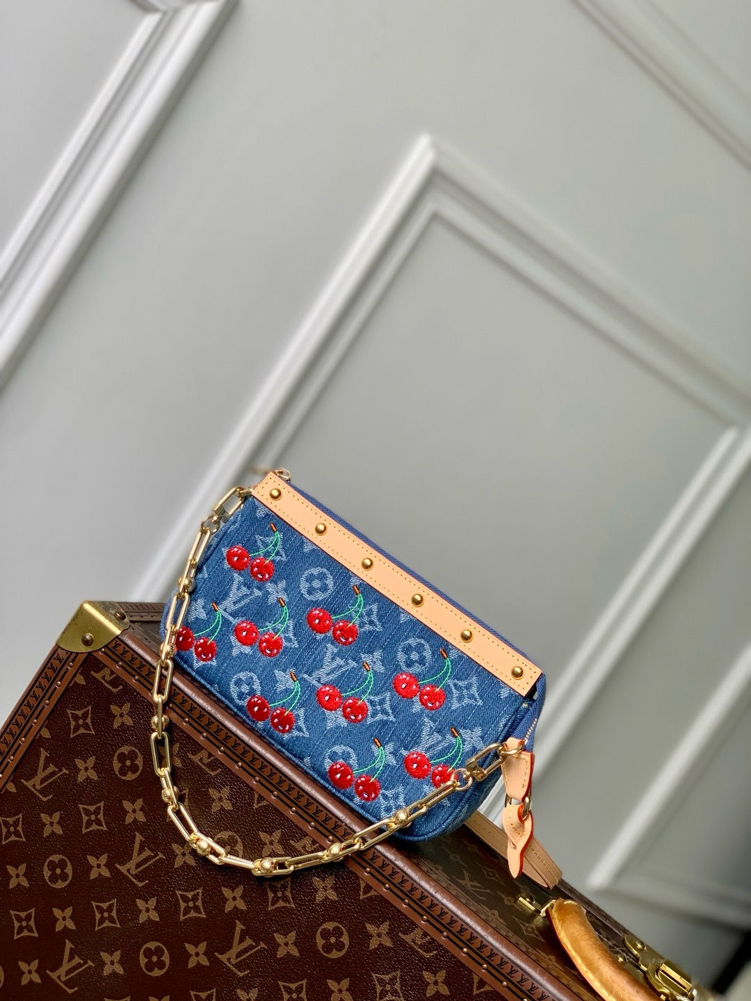 LV X TM POCHETTE ACCESSORIES MONOGRAM DENIM BAG