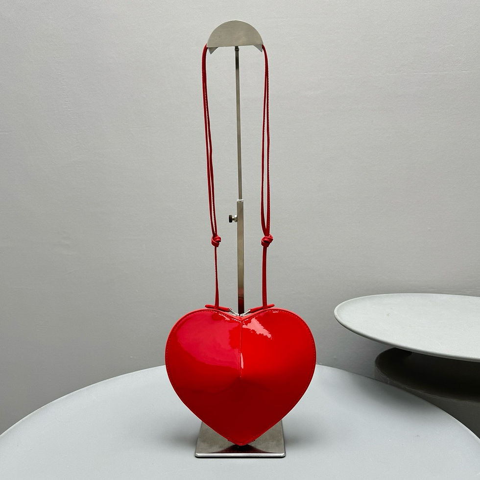 Thumbnail: ALAIA COEUR PATENT LEATHER RED BAG 