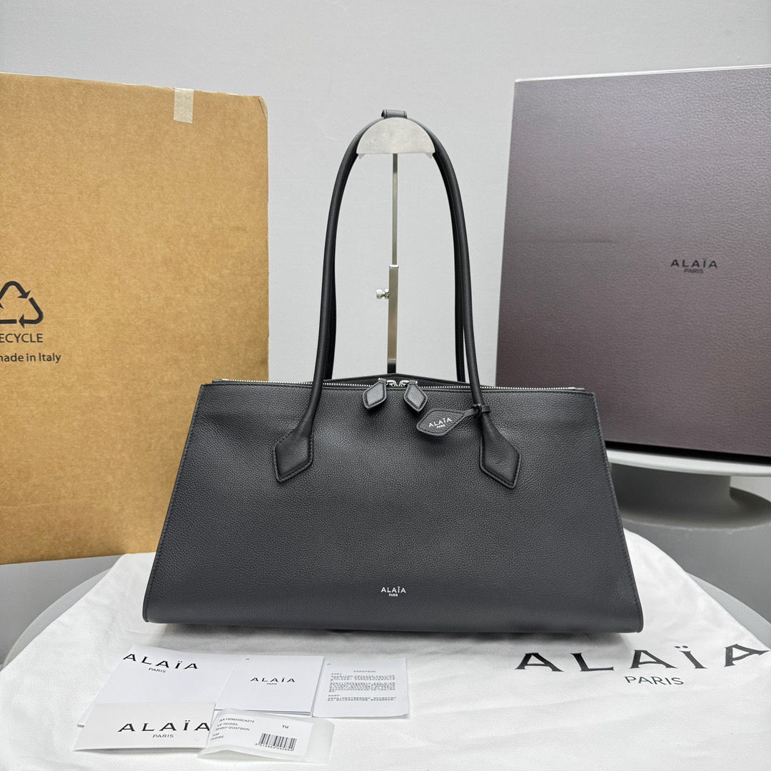 ALAIA LE TECKEL EAST WEST MEDIUM NUBUCK BAG