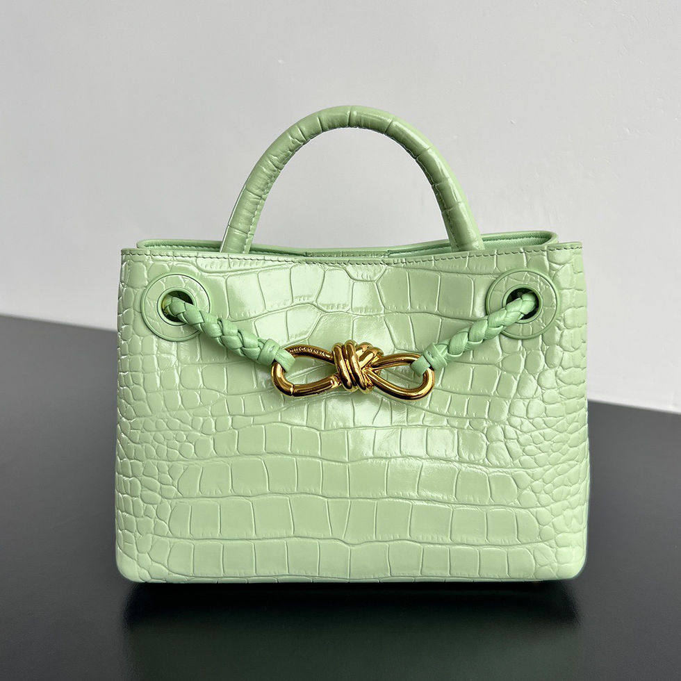 Thumbnail: BOTTEGA VENETA ANDIAMO MINI TOTE BAG 