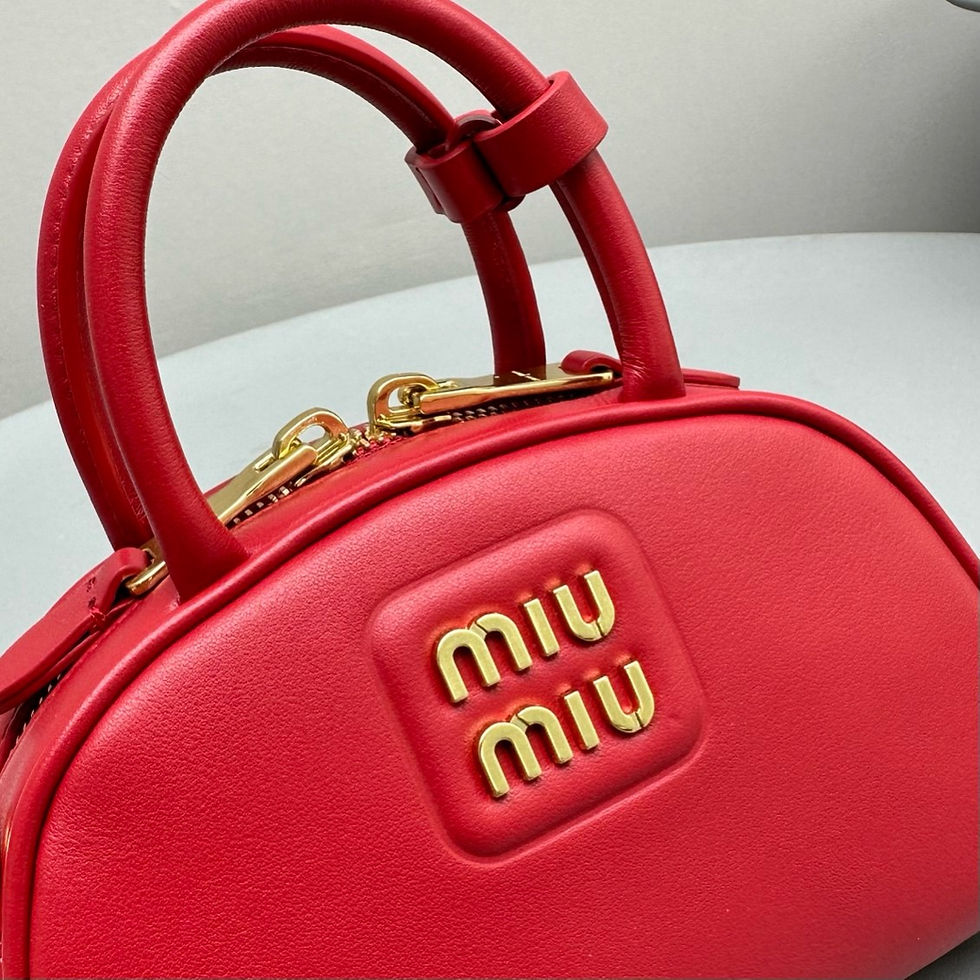 Thumbnail: MIU MIU LEATHER TOP HANDLE BAG 