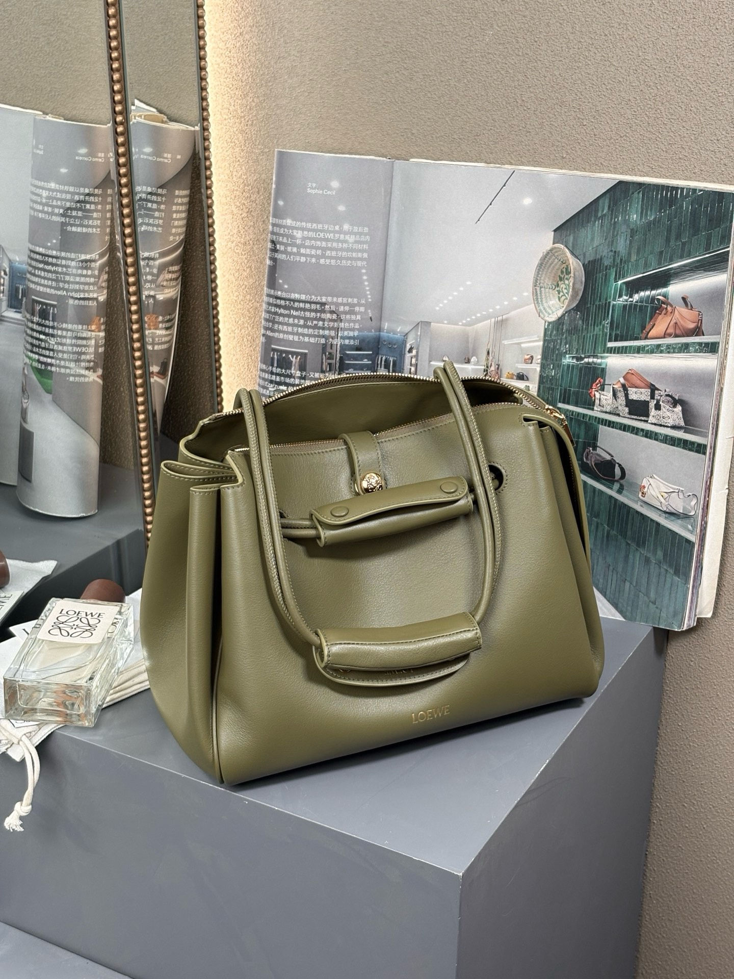 LOEWE MADRID MEDIUM IN SUPPLE CALFKIN BAG