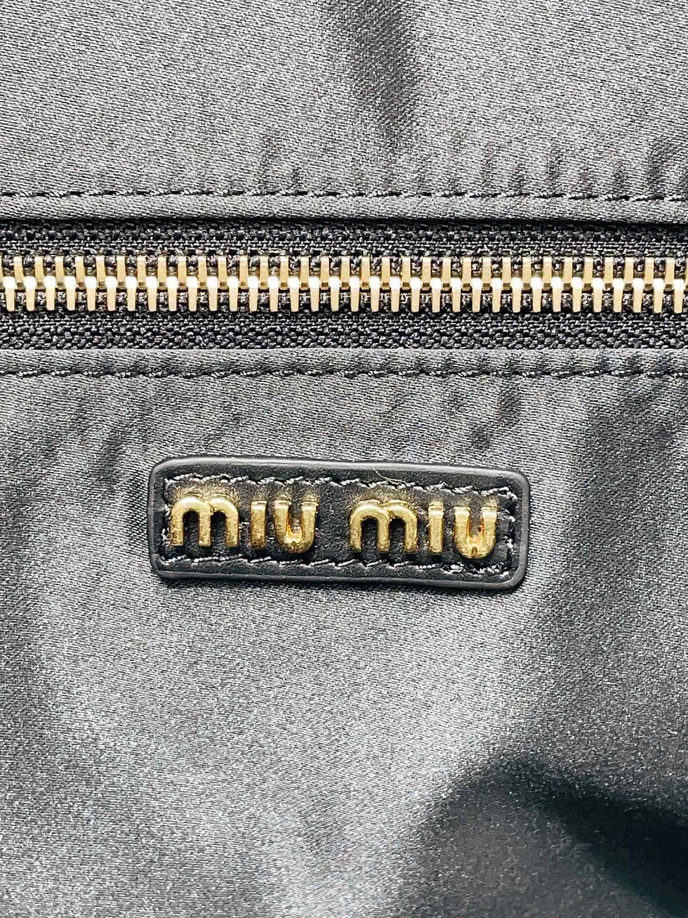 Thumbnail: MIU MIU LEATHER TOP-HANDLE BAG 