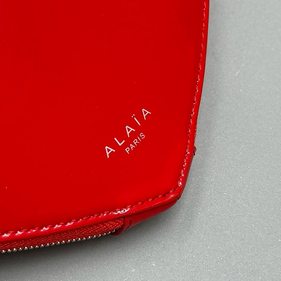 Thumbnail: ALAIA COEUR PATENT LEATHER RED BAG 