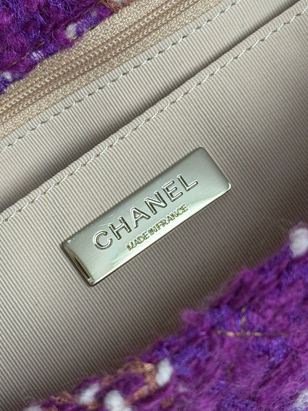 Thumbnail: CHANEL 25N CLASSIC FLAP MEDIUM  IN SHEARLING TWEED LEATHER ULTIMATE 