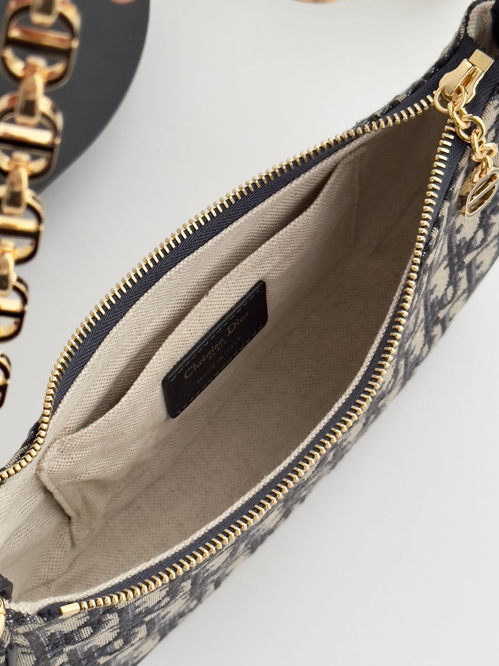 Thumbnail: DIOR LOUNGE BAG BLUE OBLIQUE JACQUARD