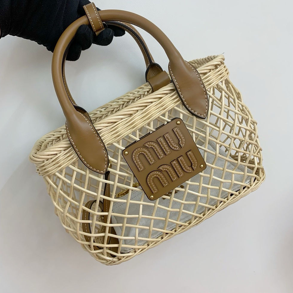 Thumbnail: MIU MIU WOVEN FABRIC HANDBAG