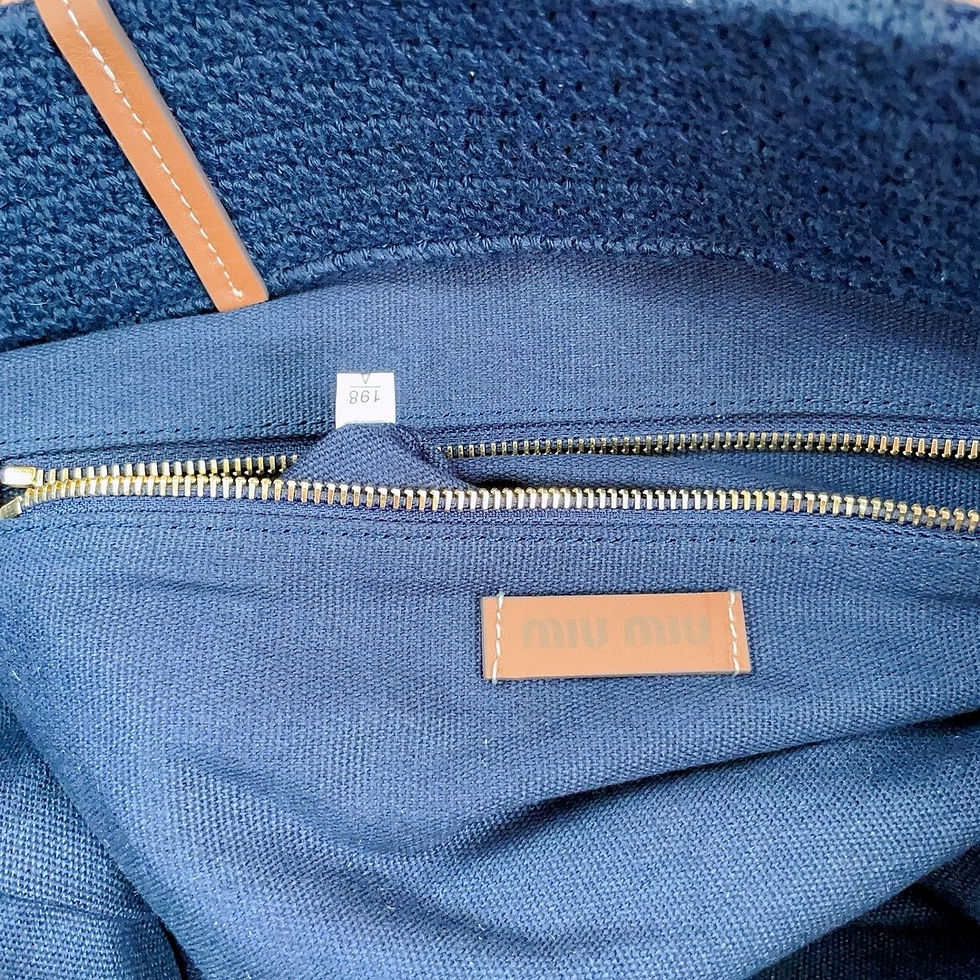 Thumbnail: MIU MIU CROCHET TOTE BAG 