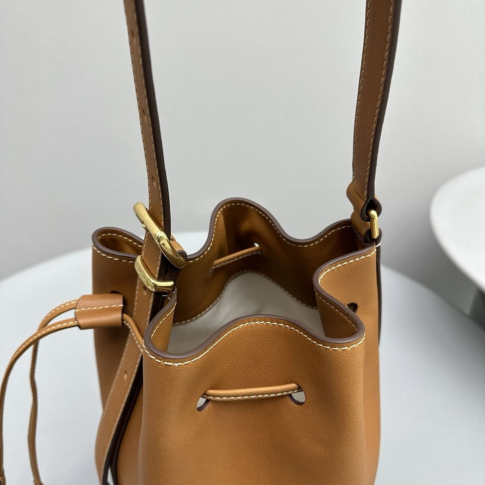 Thumbnail: MIU MIU LEATHER BUCKET BAG
