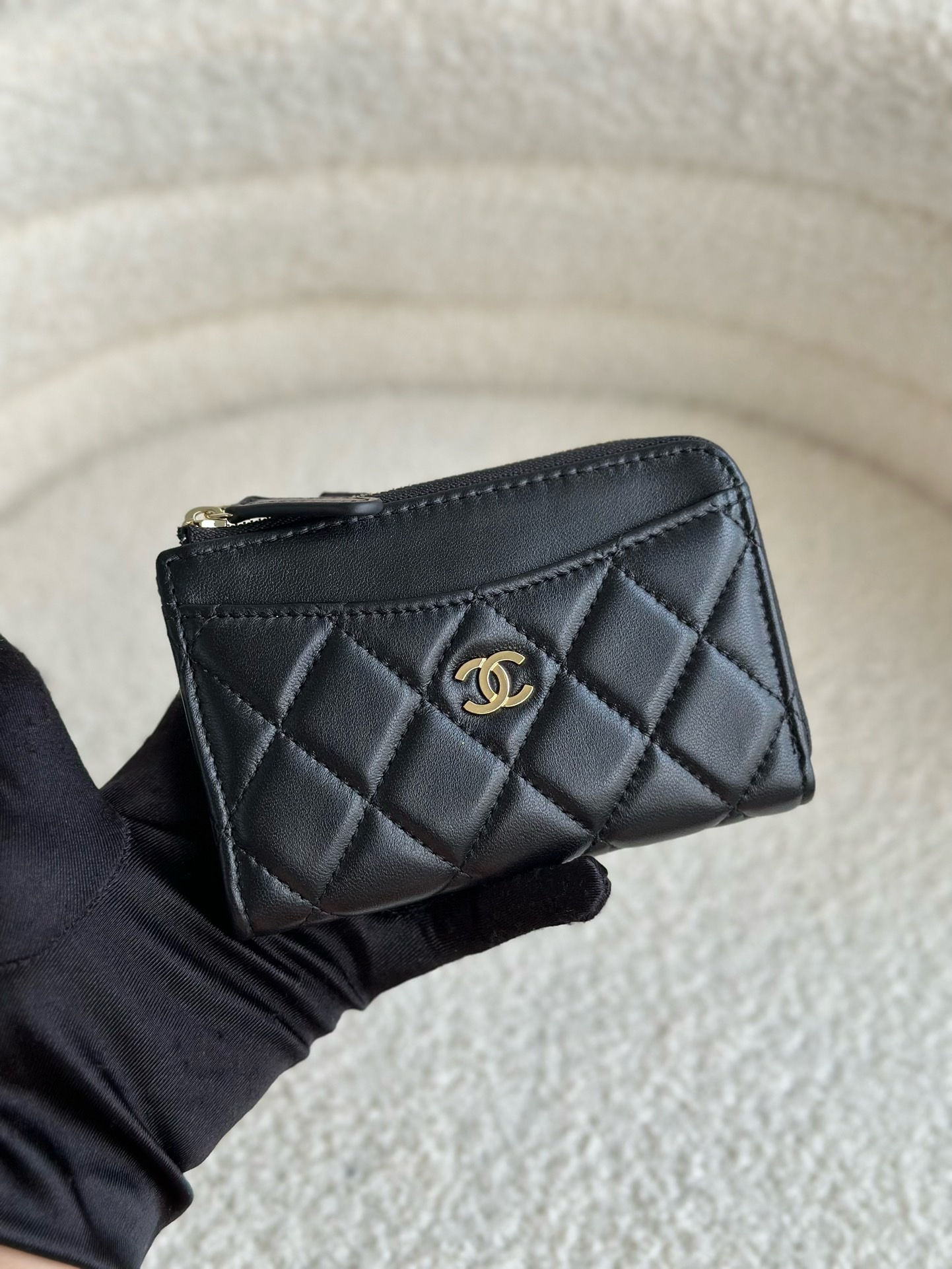 CHANEL CF LAMBSKIN CARD HOLDER 