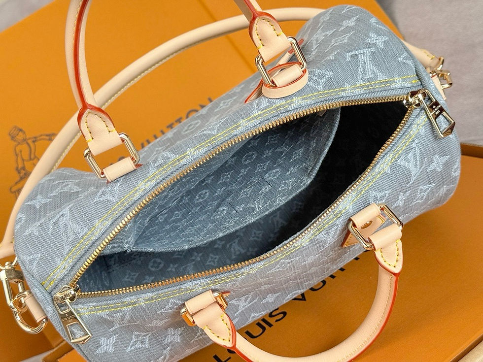 Thumbnail: LV SPEEDY SOFT 30 MONOGRAM DENIM BAG  