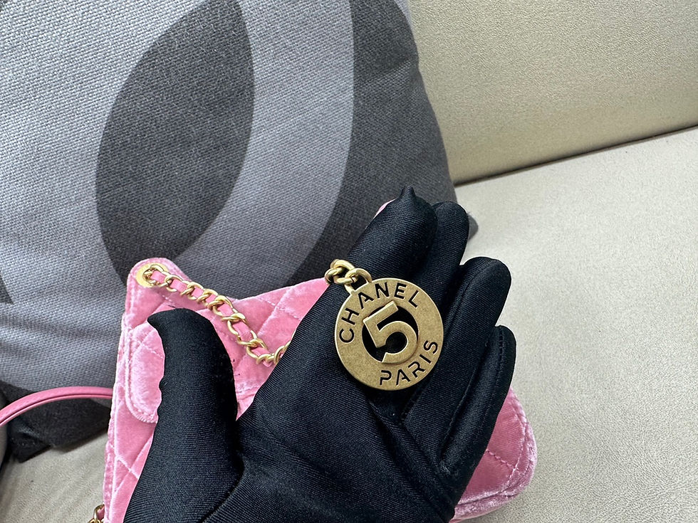 Thumbnail: CHANEL VELVET HOBO MINI BAG