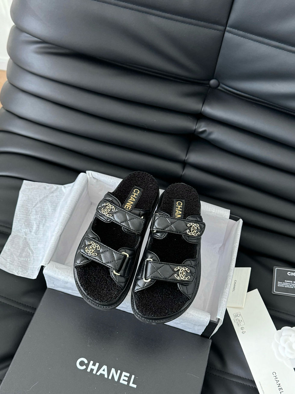 Thumbnail: CHANEL SUEDE SANDALS 