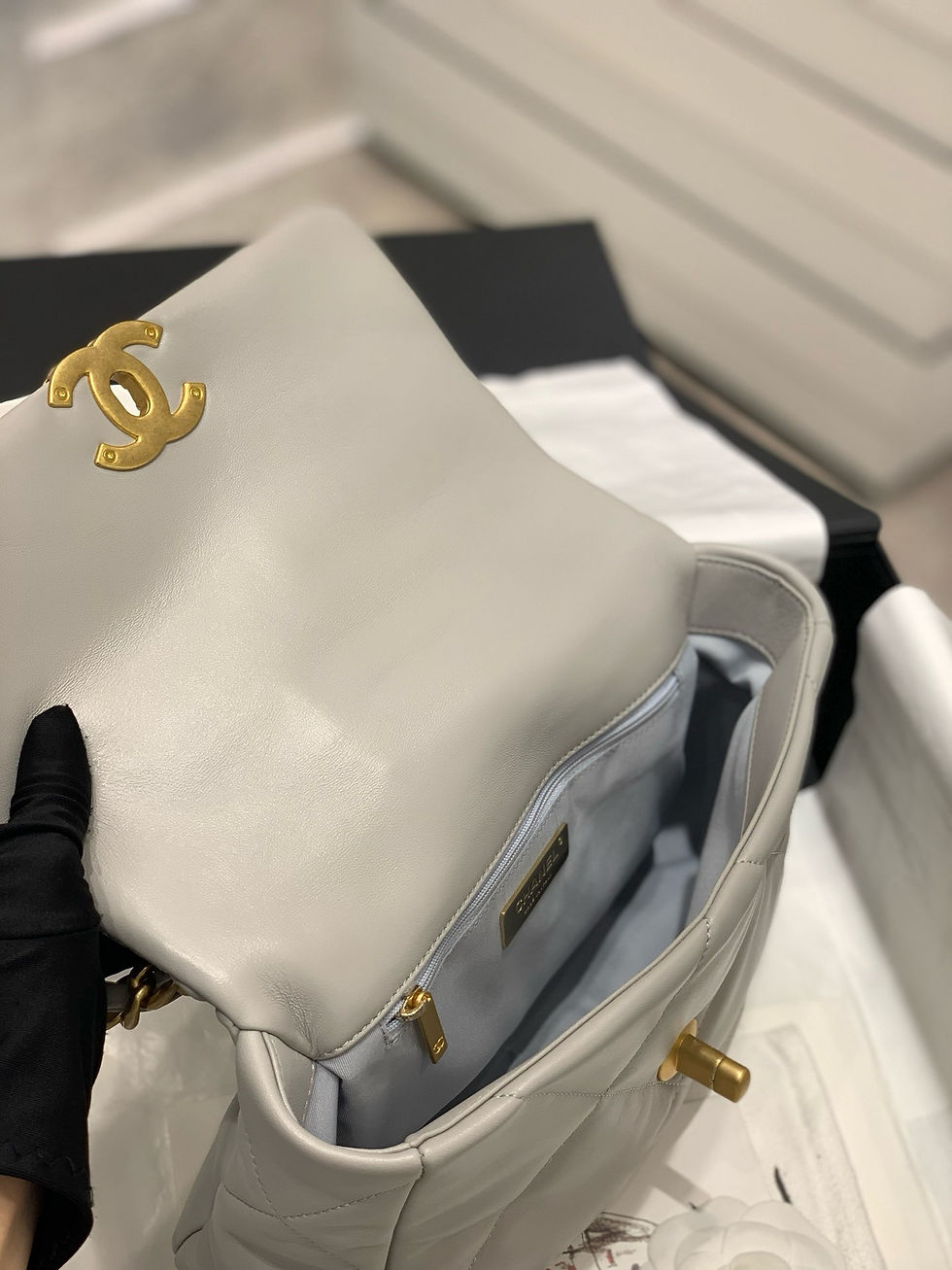 Thumbnail: CHANEL 19 FLAP SMALL BAG