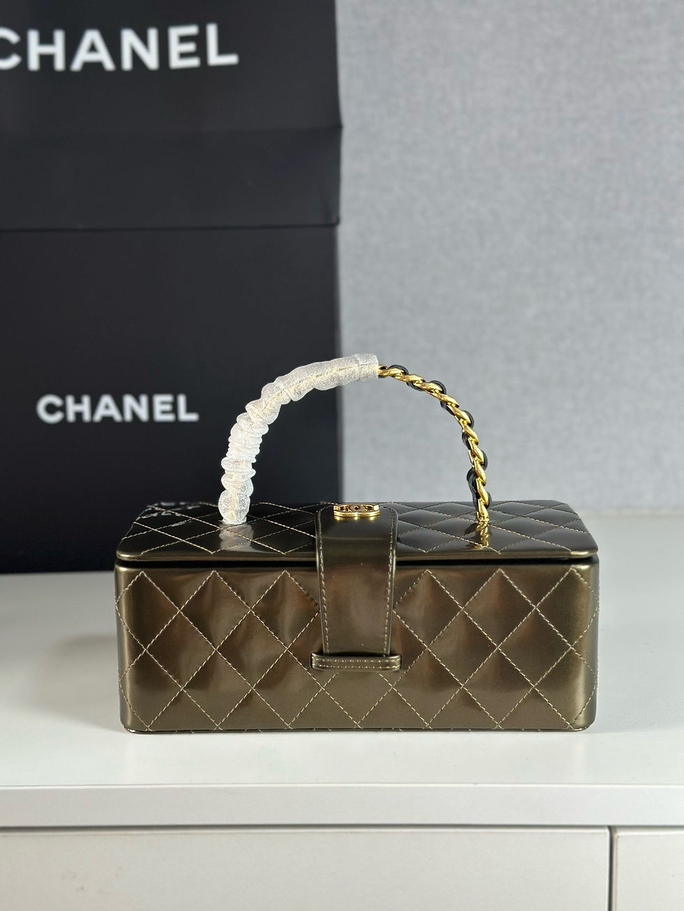 CHANEL VINTAGE VANITY BOX CASE ULTIMATE BAG