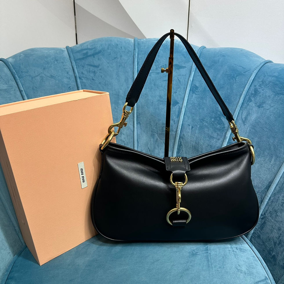 MIU MIU MATELASSE NAPPA LEATHER HOBO BAG