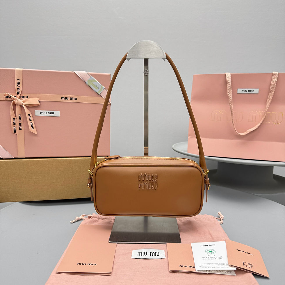 MIU MIU LEATHER BOW SHOULDER BAG